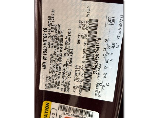 2017 Lincoln MKZ RESERVE 2017 Lincoln MKZ RESERVE