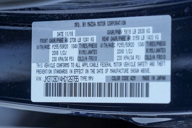 2017 Mazda CX-9 Grand Touring 3RD Row Bose HUD Memory Leather Seat 2017 Mazda CX-9 Grand Touring 3RD Row Bose HUD Memory Leather Seat