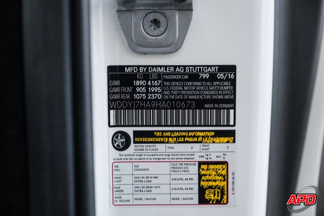 2017 Mercedes-Benz AMG GT 