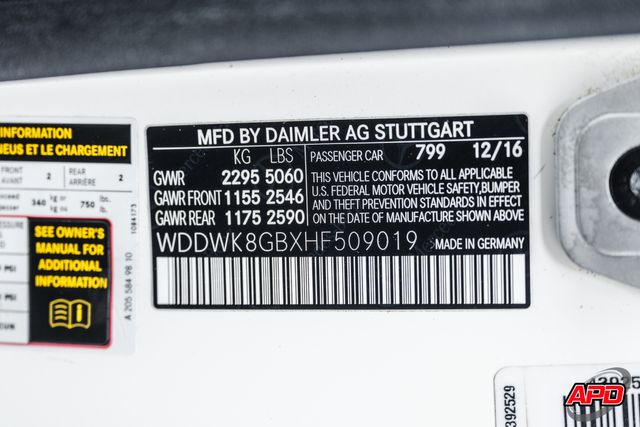 2017 Mercedes-Benz C-Class AMG C 63