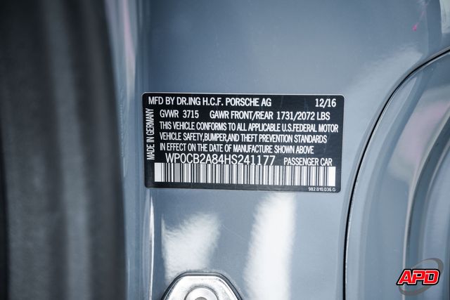 2017 Porsche 718 Boxster S