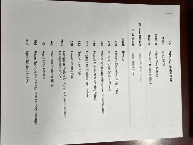 2017 Porsche 718 Boxster Base | Longwood, FL | Millenia Motors