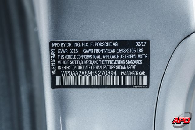 2017 Porsche 718 Cayman 