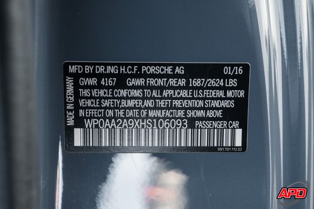 2017 Porsche 911 Carrera