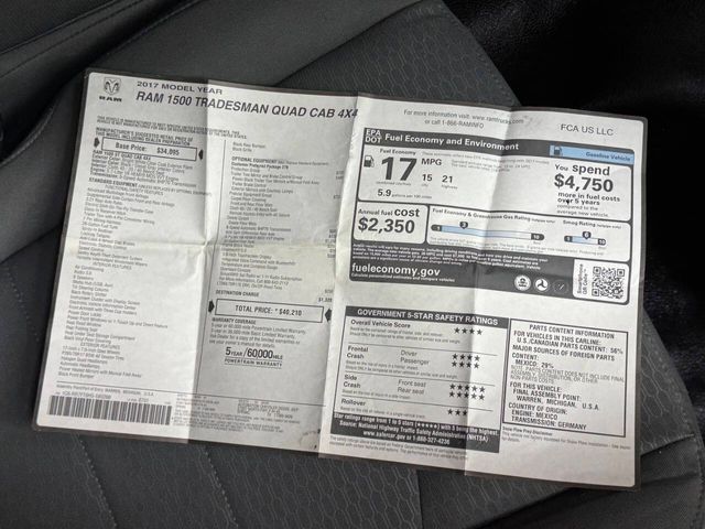 2017 Ram 1500 Tradesman 4x4 4dr Quad Cab 6.3 ft. SB Pickup | Houston, TX | Houston Auto Credit 2017 Ram 1500 Tradesman 4x4 4dr Quad Cab 6.3 ft. SB Pickup | Houston, TX | Houston Auto Credit