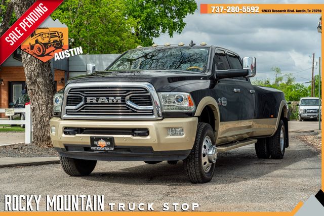 2017 Ram 3500 Laramie Longhorn Crew Cab Long Box 4x4 AISIN TRANS | Austin, TX | Rocky Mountain Truck Stop Austin