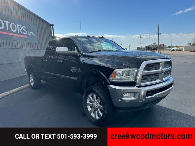 2017 Ram 3500 Laramie Longhorn 4x4 Cummins Diesel Long Bed Black