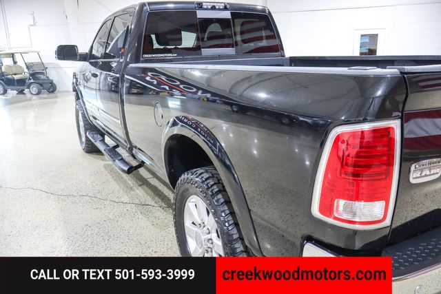 2017 Ram 3500 Laramie Longhorn 4x4 Cummins Diesel Long Bed Black