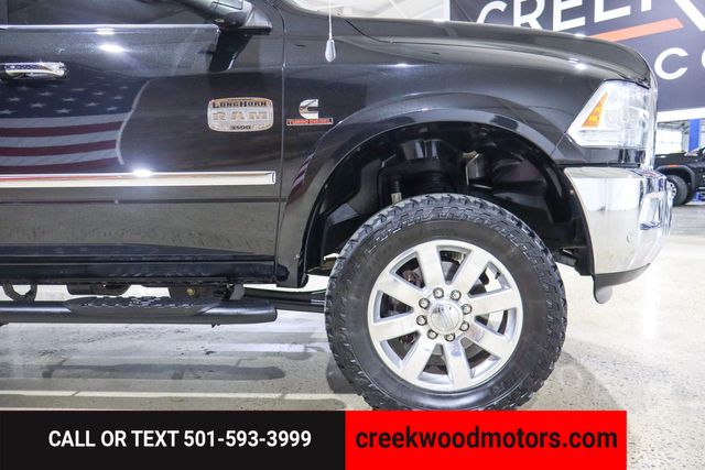 2017 Ram 3500 Laramie Longhorn 4x4 Cummins Diesel Long Bed Black 2017 Ram 3500 Laramie Longhorn 4x4 Cummins Diesel Long Bed Black