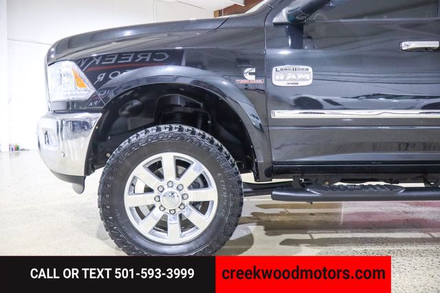 2017 Ram 3500 Laramie Longhorn 4x4 Cummins Diesel Long Bed Black 2017 Ram 3500 Laramie Longhorn 4x4 Cummins Diesel Long Bed Black