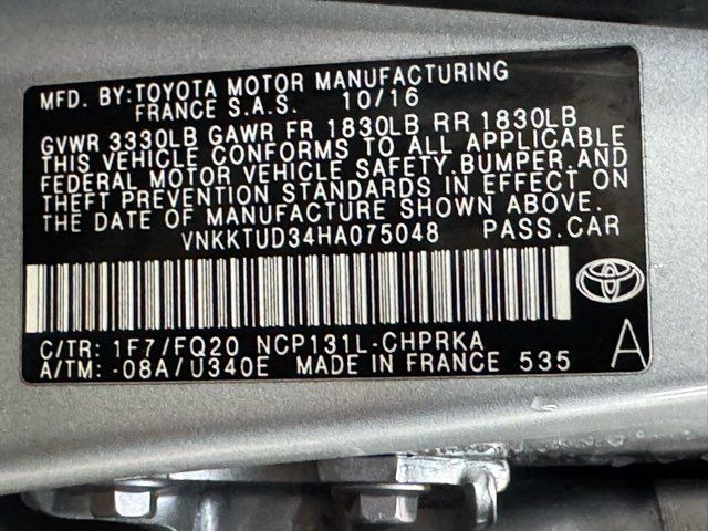 2017 Toyota Yaris L 5-Door 