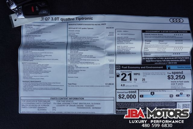 2018 Audi Q7 3.0T Quattro AWD Prestige Package | MESA, AZ | JBA MOTORS 2018 Audi Q7 3.0T Quattro AWD Prestige Package | MESA, AZ | JBA MOTORS