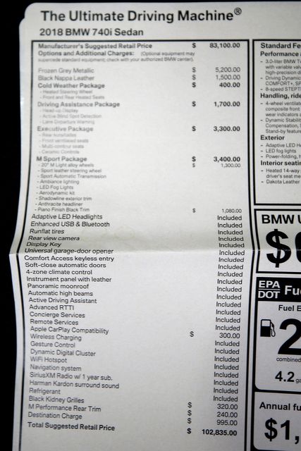 2018 BMW 7 Series 740i - Individual - Frozen Gray Metallic | Burbank, California | MDK International 2018 BMW 7 Series 740i - Individual - Frozen Gray Metallic | Burbank, California | MDK International