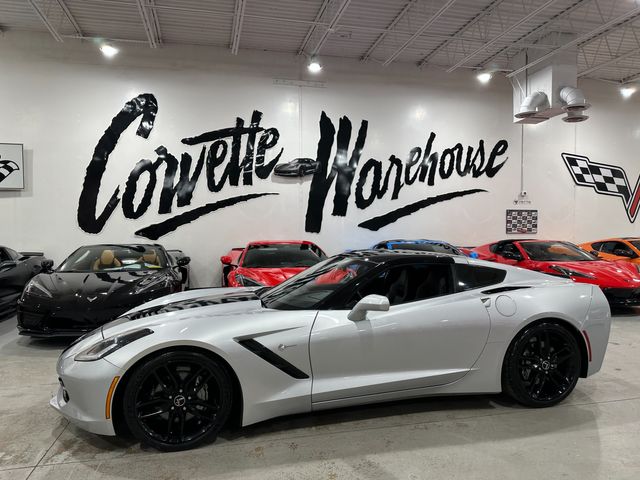 2018 Chevrolet Corvette Coupe 3LT, NPP, Z51 Black 5-Spokes, Auto Glass Top | Dallas, Texas | Corvette Warehouse 