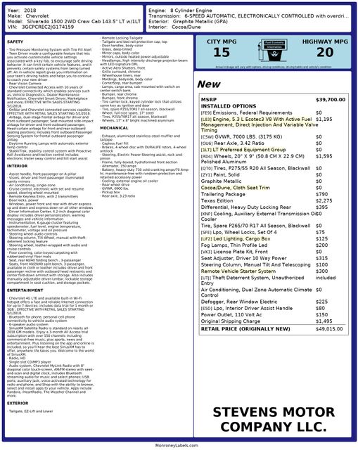 2018 Chevrolet Silverado 1500 LT | Dallas, TX | Stevens Motor Company LLC 2018 Chevrolet Silverado 1500 LT | Dallas, TX | Stevens Motor Company LLC
