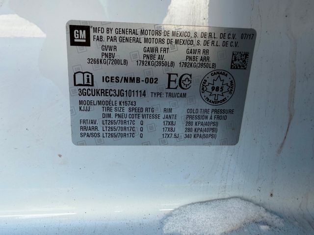 2018 Chevrolet Silverado 1500 LT