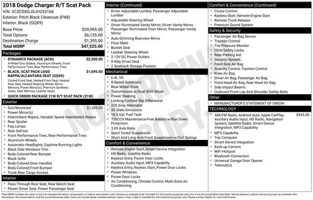 2018 Dodge Charger R/T Scat Pack