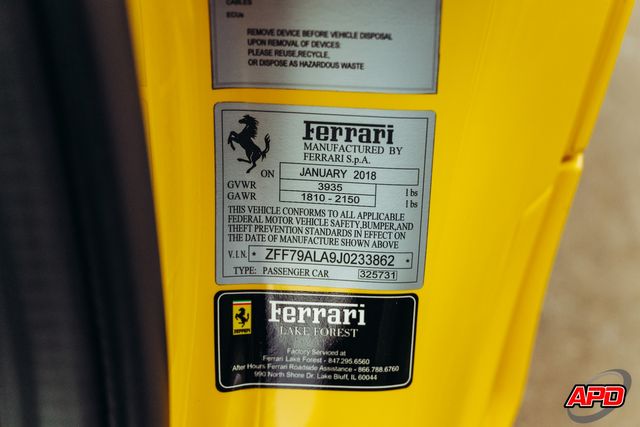 2018 Ferrari 488 GTB 2018 Ferrari 488 GTB