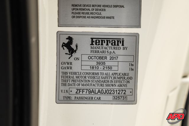 2018 Ferrari 488 GTB 2018 Ferrari 488 GTB