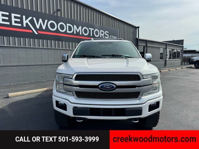 2018 Ford F-150 Platinum 4x4 EcoBoost LEVELED 20s Financing White 2018 Ford F-150 Platinum 4x4 EcoBoost LEVELED 20s Financing White