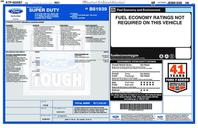 2018 Ford F-250 Super Duty Platinum 2018 Ford F-250 Super Duty Platinum