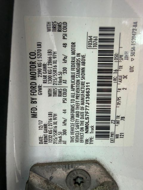 2018 Ford Transit Connect XLT