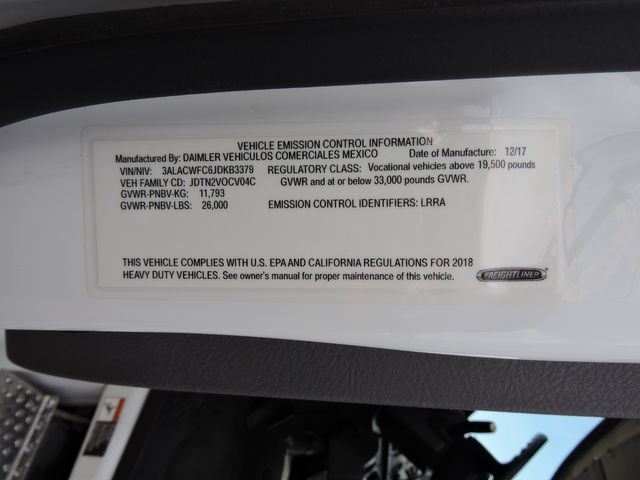 2018 Freightliner M2 Non-CDL Box Truck