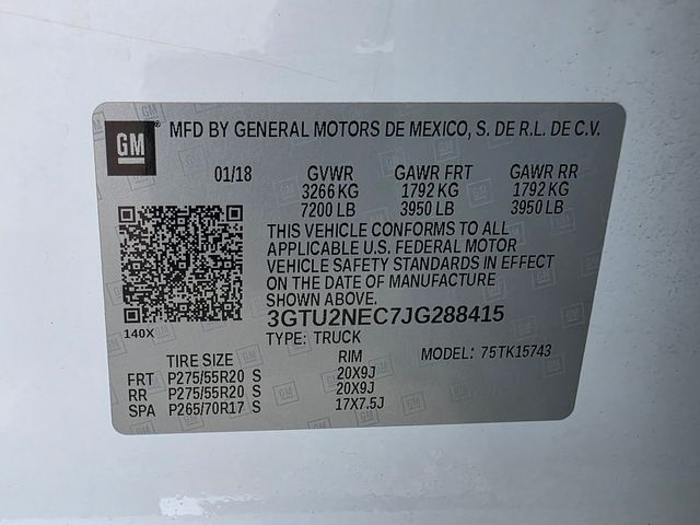 2018 GMC Sierra 1500 SLT Z71