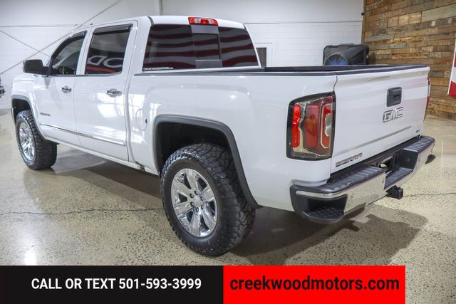 2018 GMC Sierra 1500 SLT 4x4 6.2L White Chrome 20s Financing LEVELED