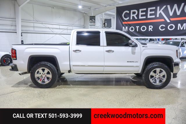2018 GMC Sierra 1500 SLT 4x4 6.2L White Chrome 20s Financing LEVELED