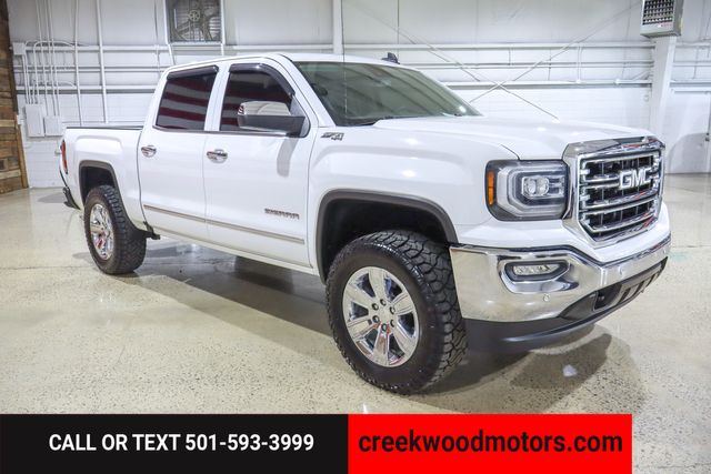 2018 GMC Sierra 1500 SLT 4x4 6.2L White Chrome 20s Financing LEVELED