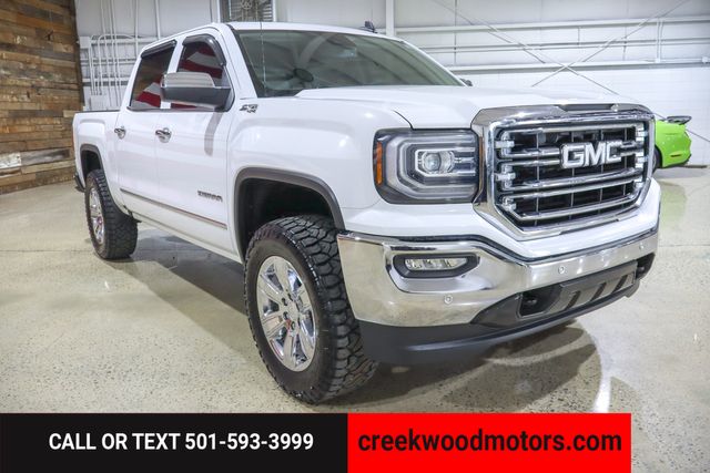 2018 GMC Sierra 1500 SLT 4x4 6.2L White Chrome 20s Financing LEVELED