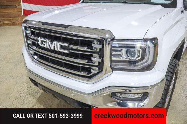 2018 GMC Sierra 1500 SLT 4x4 6.2L White Chrome 20s Financing LEVELED
