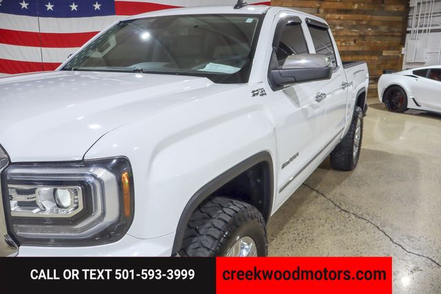 2018 GMC Sierra 1500 SLT 4x4 6.2L White Chrome 20s Financing LEVELED