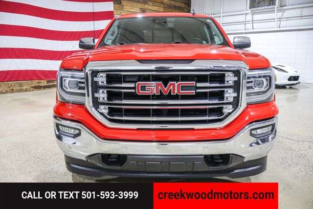2018 GMC Sierra 1500 SLT Z71 4x4 Crew Cab Red Nav Roof Financing Chrome