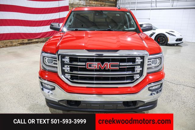 2018 GMC Sierra 1500 SLT Z71 4x4 Crew Cab Red Nav Roof Financing Chrome