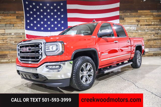 2018 GMC Sierra 1500 SLT Z71 4x4 Crew Cab Red Nav Roof Financing Chrome