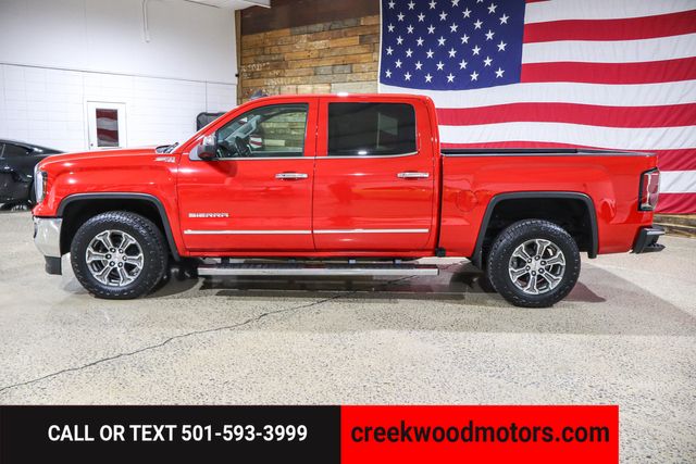 2018 GMC Sierra 1500 SLT Z71 4x4 Crew Cab Red Nav Roof Financing Chrome