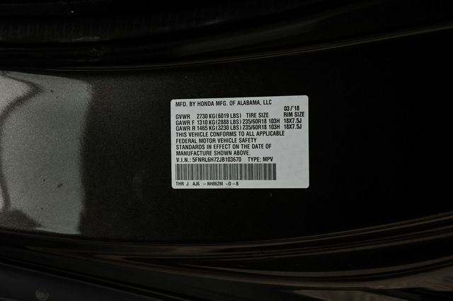 2018 Honda Odyssey EX-L w/Navi w/RES Power Sliding Doors 3rd Row Seat