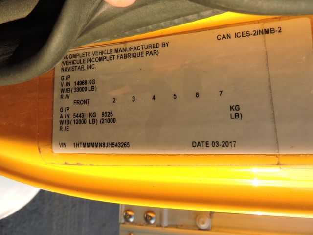 2018 International 4300 CDL Box Truck 