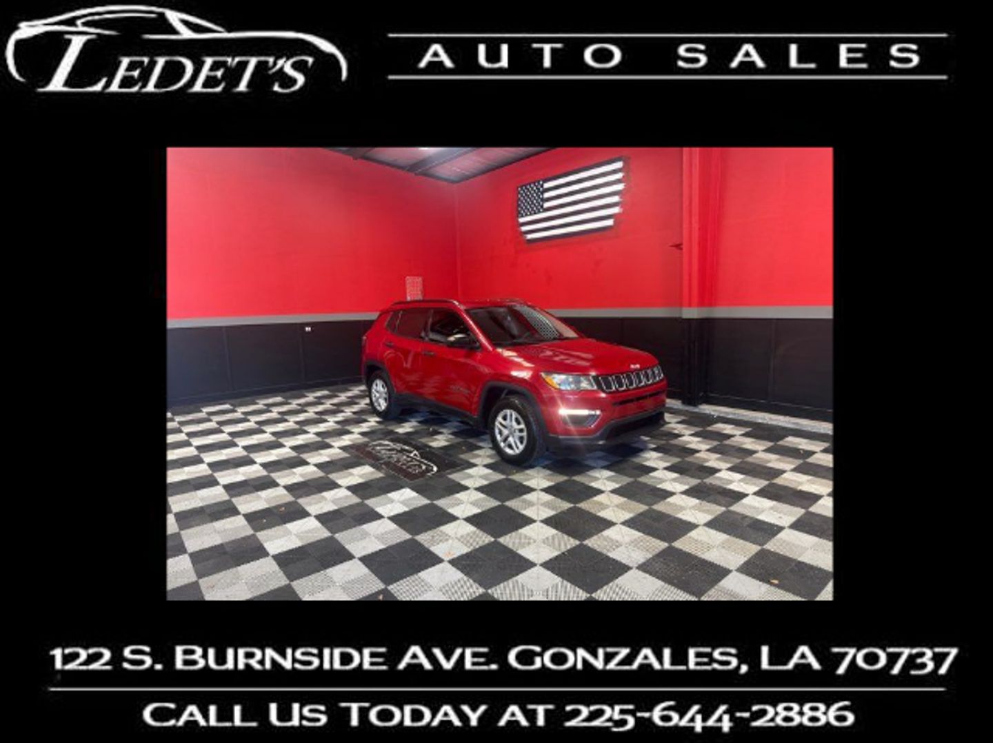 2018 Jeep Compass Sport [PRM] Redline Pearl Coat at Ledet's Auto Sales