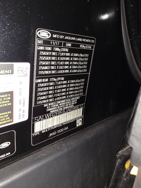 2018 Land Rover Range Rover Sport HSE Td6 2018 Land Rover Range Rover Sport HSE Td6