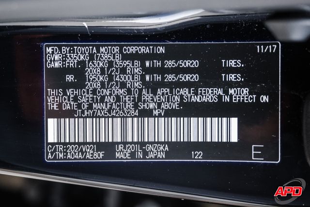 2018 Lexus LX 570 Two-Row 2018 Lexus LX 570 Two-Row