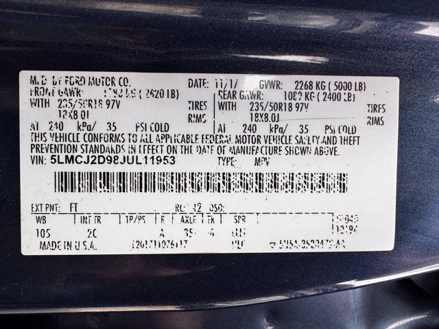 2018 Lincoln MKC Select