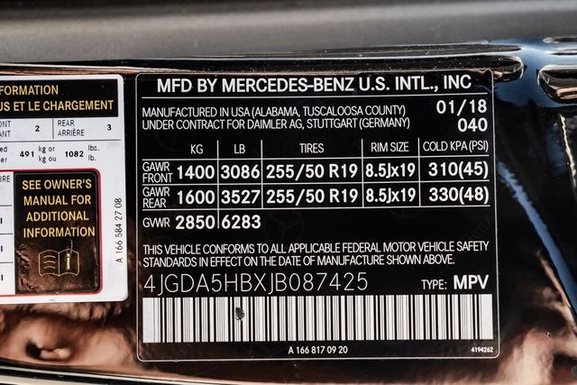 2018 Mercedes-Benz GLE 350 4MATIC Memory Pkg Backup Cam Sunroof Pwr Liftgate