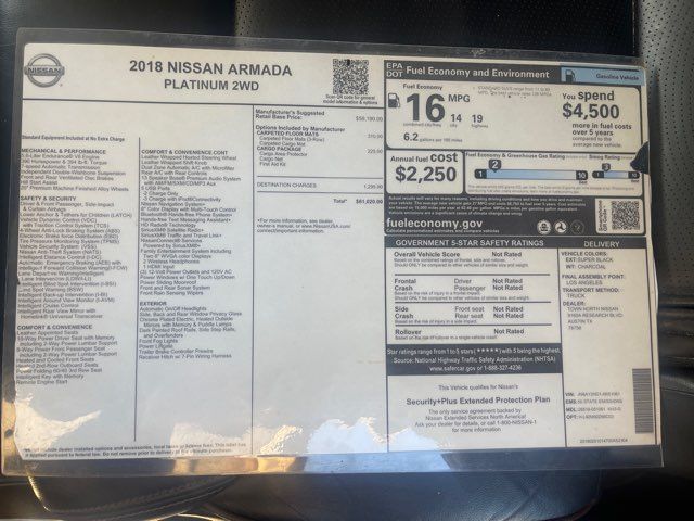 2018 Nissan Armada Platinum