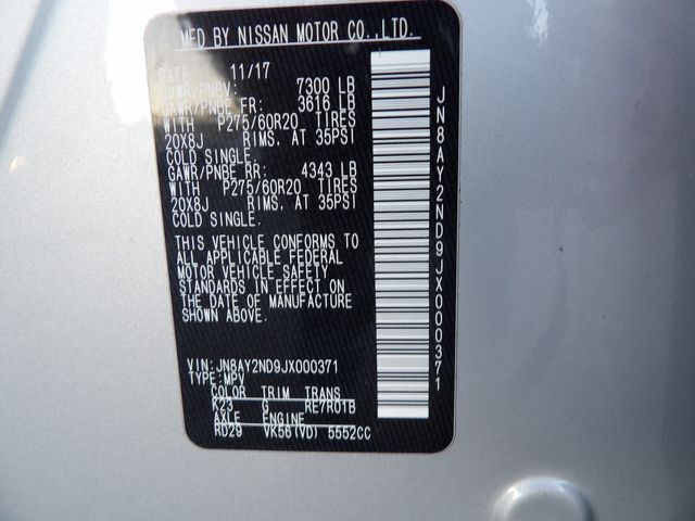 2018 Nissan Armada Platinum | Dalton, GA | Paniagua Auto Mall 