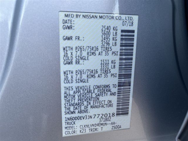 2018 Nissan Frontier PRO-4X Sunroof Siri Eyes Free Nissan Connect Nav 2018 Nissan Frontier PRO-4X Sunroof Siri Eyes Free Nissan Connect Nav