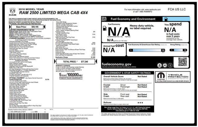 2018 Ram 2500 Laramie Limited 4x4 | Addison, TX | Mr Car Guys 2018 Ram 2500 Laramie Limited 4x4 | Addison, TX | Mr Car Guys