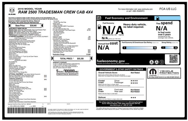2018 Ram 2500 Tradesman